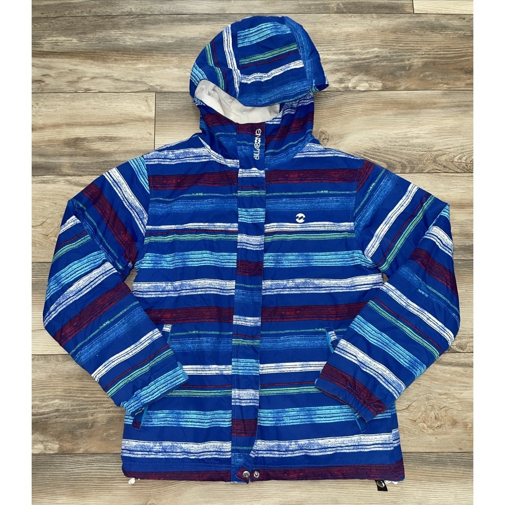 Billabong Ski Snowboard Jacket Womens Medium Altyr‎ Series Logo Pink Blue 8K